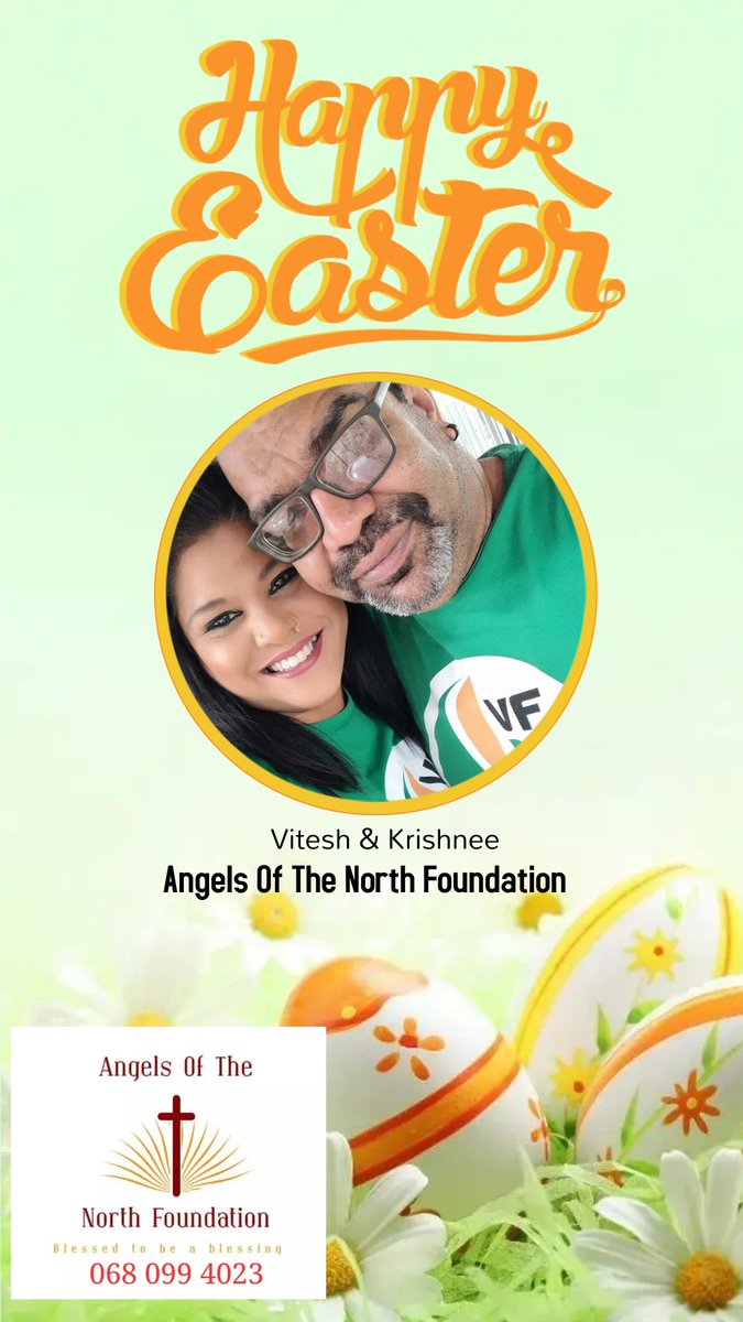 Angels Of The North Foundation would like to wish everyone a blessed Easter. May our father always hold you and yours as the apple of his eye. @CarinvdS @DanSmit40230275 @El123V @grandi_theun @GroenewaldPJ @mmcrinamarx @Someoak1 @VFPlus @VFplusGP
