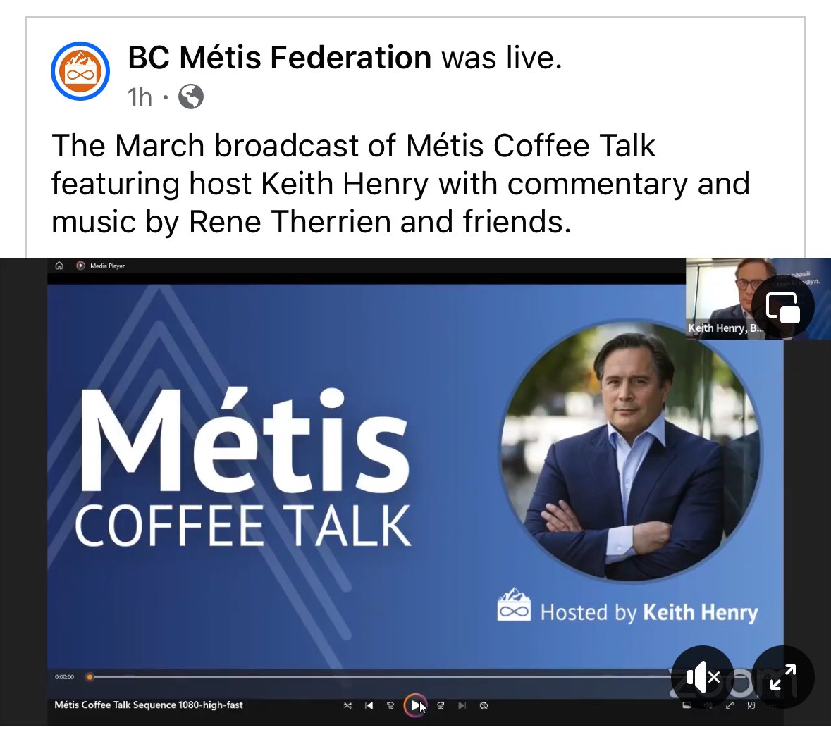 Thank you René Therrien and Rosanne Forget for your participation tonight on #MetisCoffeeTalk hosted monthly by @BCMetis Shared important news and information for our #Metis members: -response to Metis Nation BC's recent comments about the BCMF at their Metis Nation Governing…