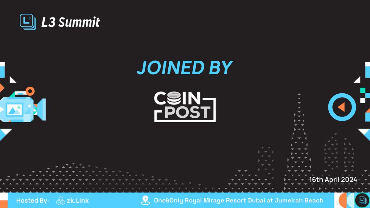 Abstraction, AI, and ZK Summit (@abstractionaizk) on Twitter photo 🔥We are thrilled to have <a href="/coin_post/">CoinPost(仮想通貨メディア)</a> @CoinPost_Global joining as Media Partner again at #L3Summit.
CoinPost is the largest blockchain and cryptocurrency news media in Japan. Get ready for the leading forum exploring #Layer3 solutions!
#token2049dubai
👉lu.ma/L3Summit-Dubai 🔥We are thrilled to have <a href="/coin_post/">CoinPost(仮想通貨メディア)</a> @CoinPost_Global joining as Media Partner again at #L3Summit.
CoinPost is the largest blockchain and cryptocurrency news media in Japan. Get ready for the leading forum exploring #Layer3 solutions!
#token2049dubai
👉lu.ma/L3Summit-Dubai