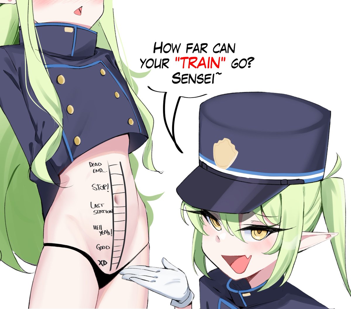 Damn train brats!! 💢 testing me like this!!💢👺 (1/2)