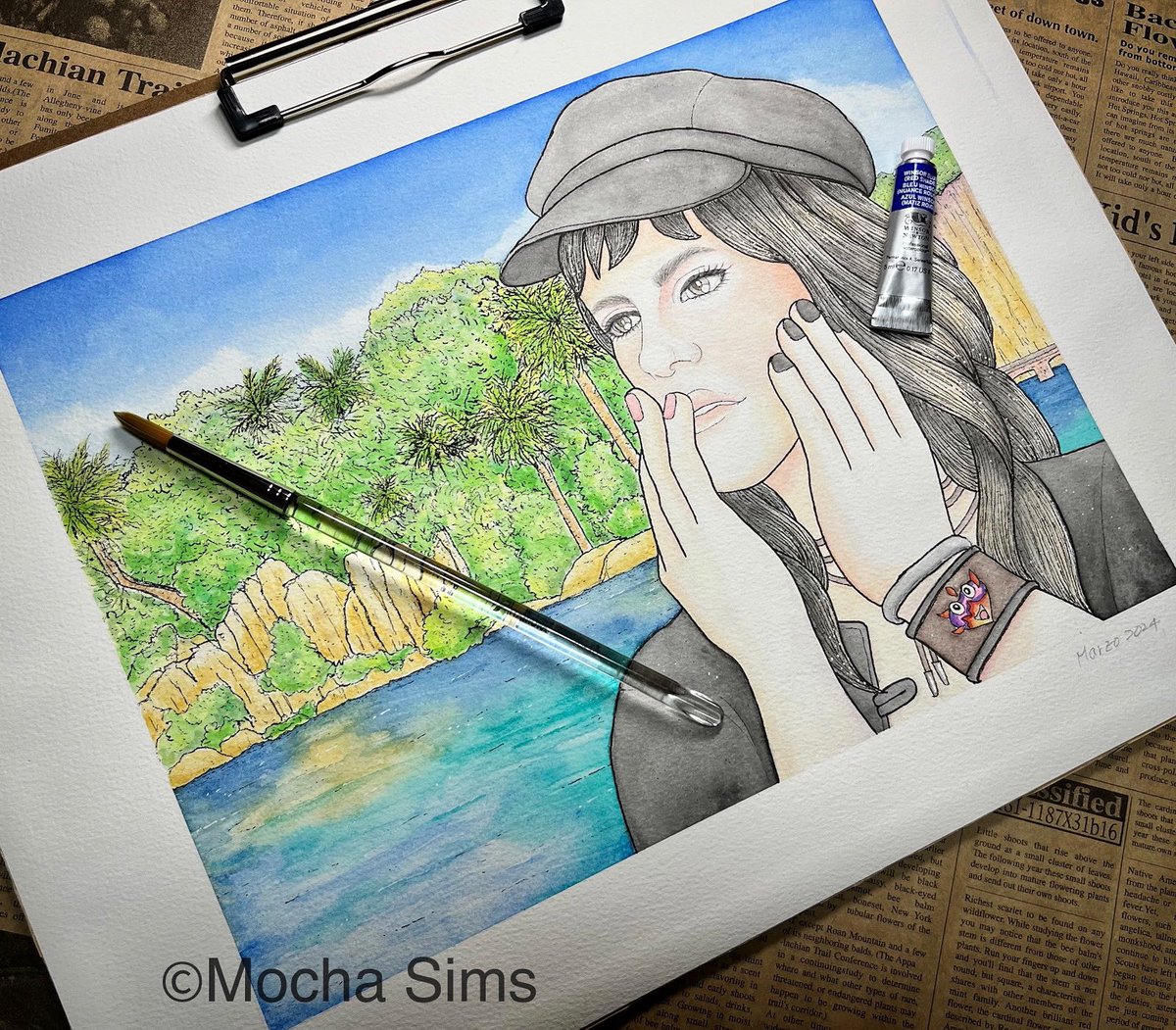 sims_mocha's tweet photo. 『本気とやる気』
#SimsArt #水彩画 #ペン水彩 #モカ水彩画 #イラストスケッチ
数日前、人物画2年生になりました
もちろん現在の絵に満足してるわけではない事を前提に…
20年後の本気😂
描きたい!の熱意が違う
(こっちの絵は既出だったやも in X💭)
↓続: 20年前のやる気 https://t.co/afkA1hvJoa
