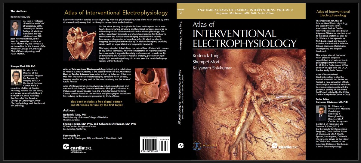 10+ years and counting. .. Our vision went to the printer this morning @Cardiotext ! For EPs, by EPs. Art x Science, Anatomy x Medicine @shivkumarmd Volume 2 of the Amara Yad Project: Atlas of Interventional Electrophysiology Release @HRSonline @BIOTRONIK_US #EPFellows…