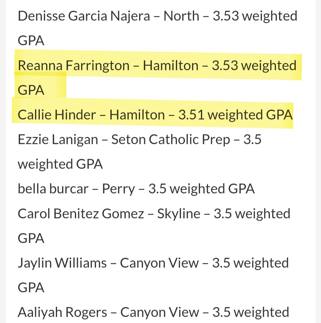 Congratulations to Kayla Adams, Reanna Farrington & Callie Hinder for being Highly Commended for their Academic achievements by @Sports360AZ Congratulations on being amazing student athletes. #GoHuskies #HuskyNation