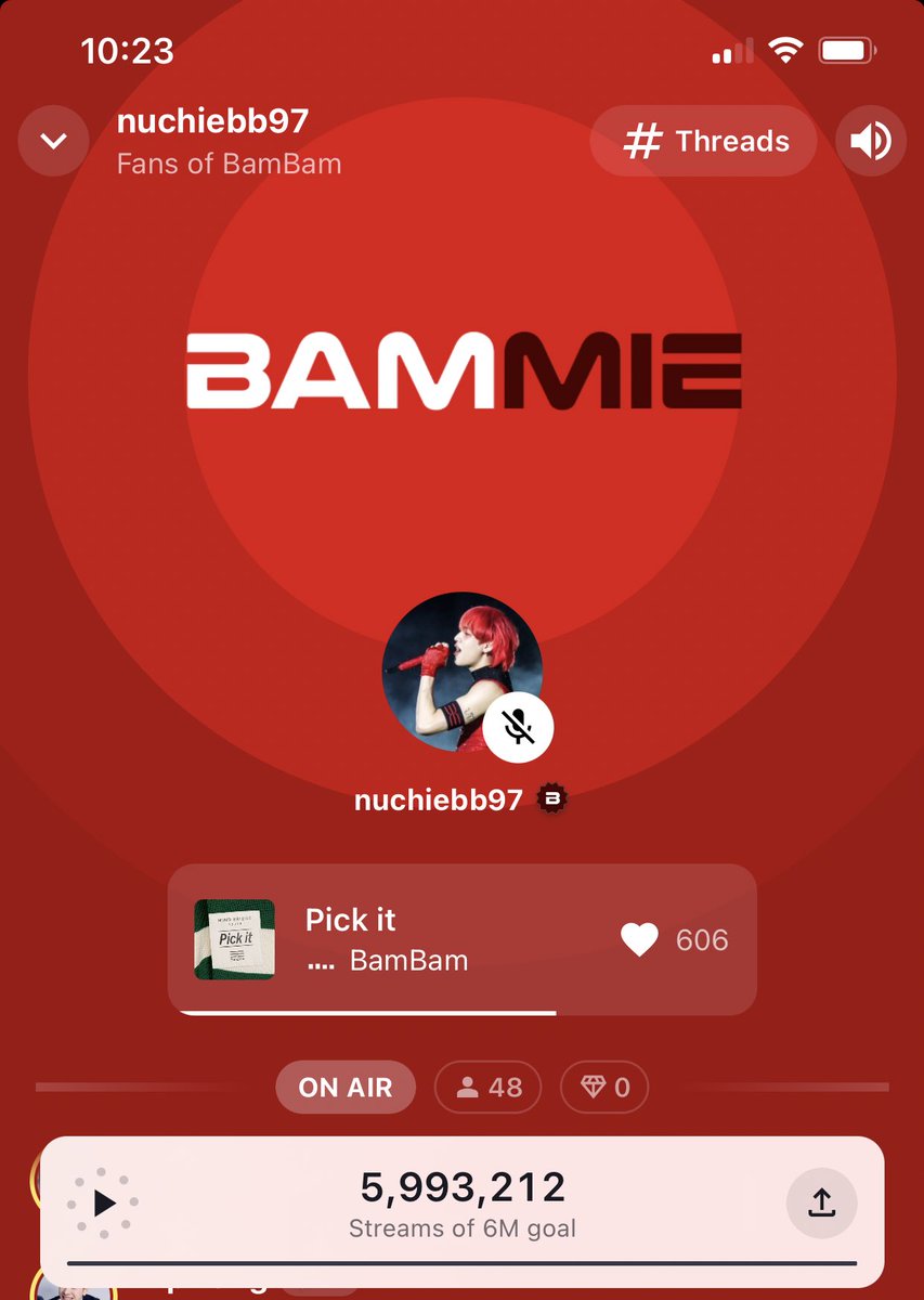 aommiJ84's tweet image. 🥳หมู่เจ้าขาาา ขอเชิญมาดูพลุฉลอง 6ล้านสตรีมที่ห้องพี่แบมแฟนเด็กได้เลยนะคะ🥳

 share.stationhead.com/d141rb4as5bs

#BamBam #SpBBup