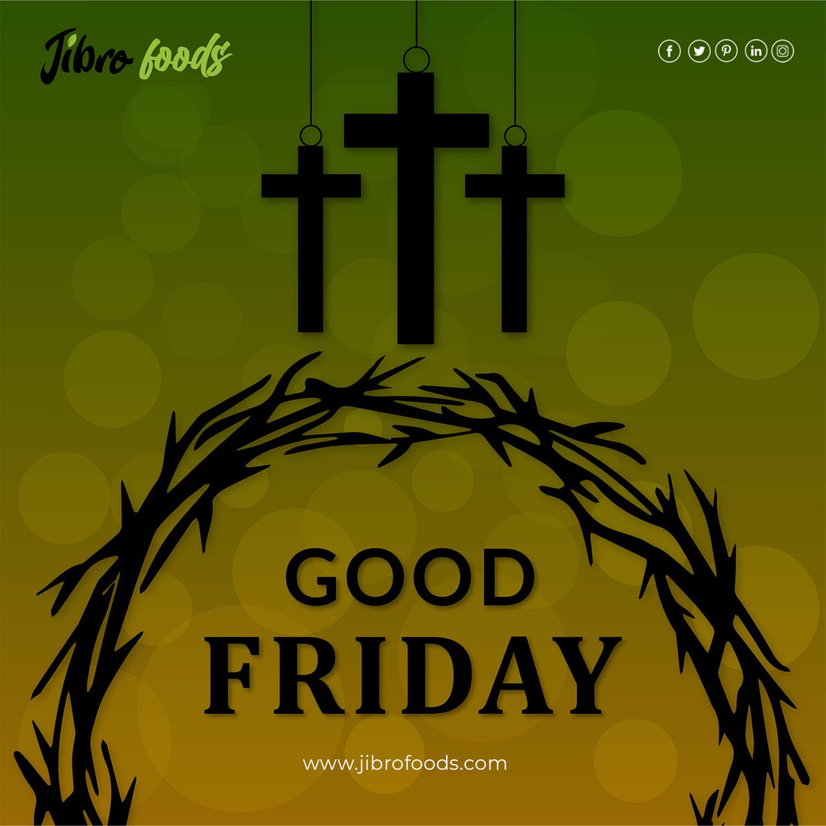 JibroFoods's tweet photo. 🌟 Reflecting on the solemnity and significance of Good Friday. 

May this day serve as a reminder of sacrifice, love, and hope for all. 🙏 

#GoodFriday #ReflectAndRemember #HolyWeek #SacrificeAndLove #FaithJourney #ChristianFaith #jibrofoods https://t.co/zk8a2MSWN8