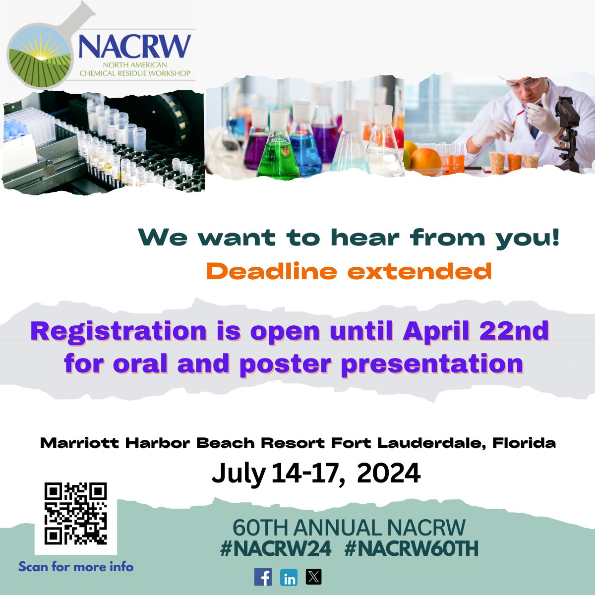 North American Chemical Residue Workshop (NACRW) tweet media
