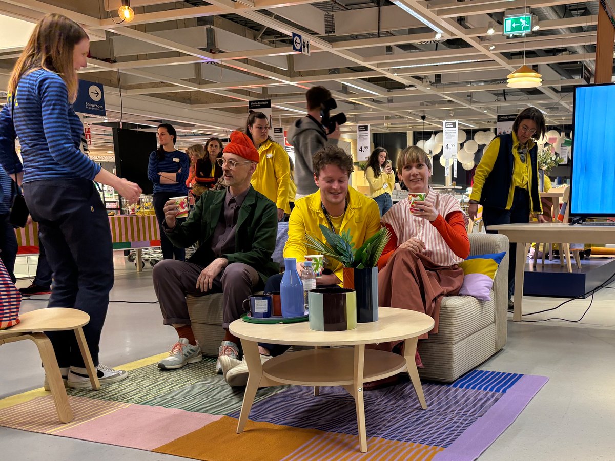 Last night, at the presentation of the TESAMMANS collection of @IKEA with Eindhoven based design studio Raw Color at IKEA Eindhoven.