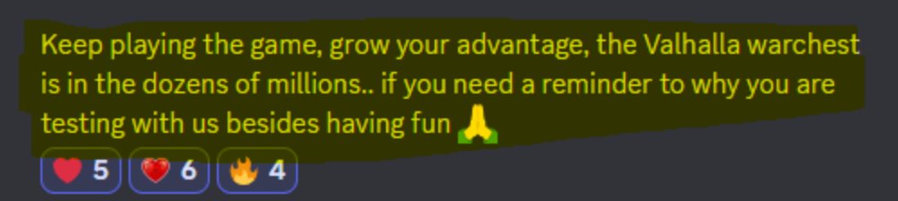 Any #flokivikings looking to play #Valhalla? 

Join Black Sails, a top #VALHALLA guild
7/15 spots taken, 8 left.

There are huge benefits for alpha testers in Valhalla. It's like getting #FLOKI at a 10m MC. 

You should be replying below to get a spot in the guild 👇