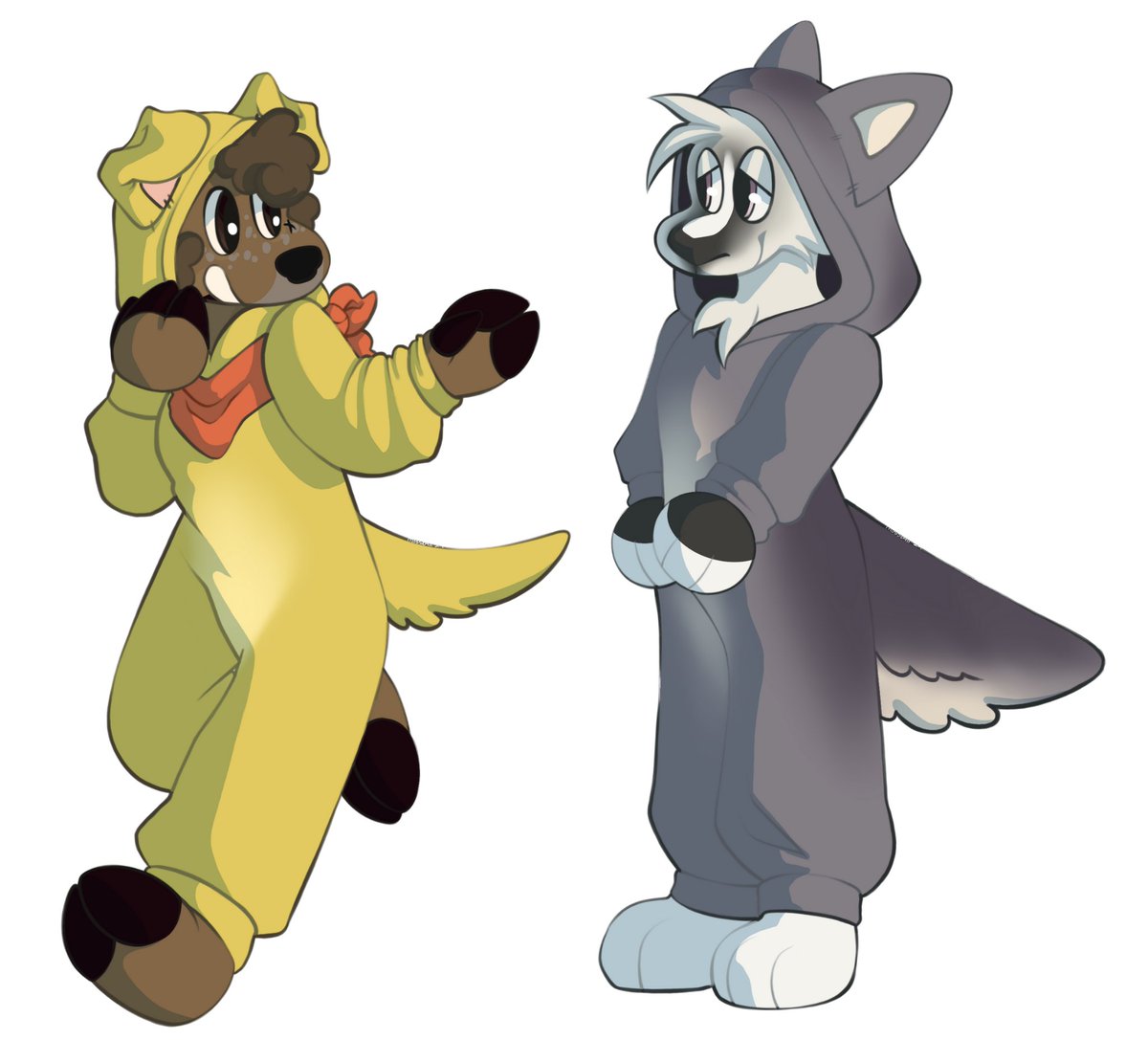 maxieski_'s tweet image. my roomie and i&apos;s sonas with kigus of our theriotypes... so real
m0ssb4ll on da!