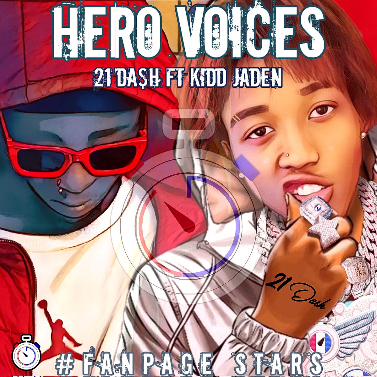 #HEROVOICES!!! ladies and Gentlemen fans and Followers Gere ta' tell you that #21DASH FT #KIDDJADEN droppin the song #MONDAY!!!❗️❗️🇺🇲💿🔥🎤 DON'T MISS OUT ON THE FULL VERSIONS @YouTube @SoundCloud @BandLab even @instagram contents @21_dash21 🎤🔥🇺🇲💿❗️