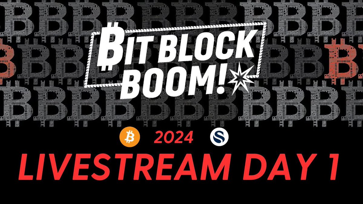 ‼️ TOMORROW ‼️ Swan will be hosting the BitBlockBoom LIVESTREAM on our YouTube channel. BitBlockBoom is one of the best #Bitcoin-only conferences out there, so if you can’t make it in person, make sure to catch the livestream! ⏰Set a reminder: youtube.com/live/Ht_gUJY5F…