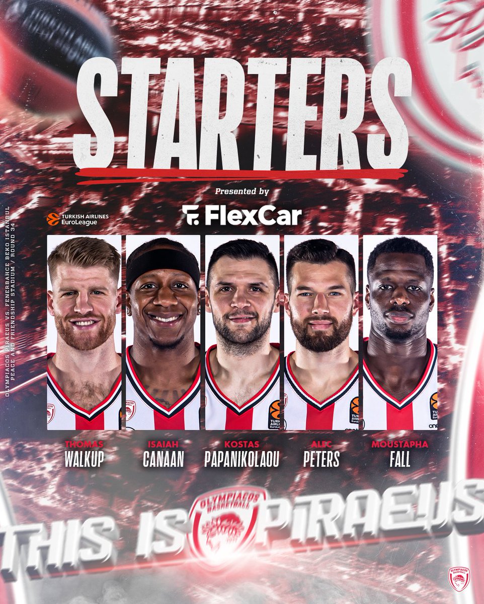 The starters! #OlympiacosBC #EveryGameMatters #WeAreOlympiacos #TogetherWeFight #OLYFBB