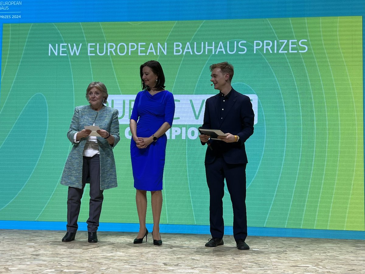 Congratulations to all winners of the New European Bauhaus #NEB 2024 awards! Very impressed with quality of competing projects from all over 🇪🇺 &, for 1st time, #Ukraine! Winning or not, what matters is that you are part of a community building solutions for a better world! 🧵