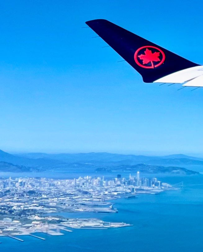 Great view of San Francisco on our Air Canada flight yesterday. @AirCanada @onlyinsf @visitca #travel #california #SanFrancisco