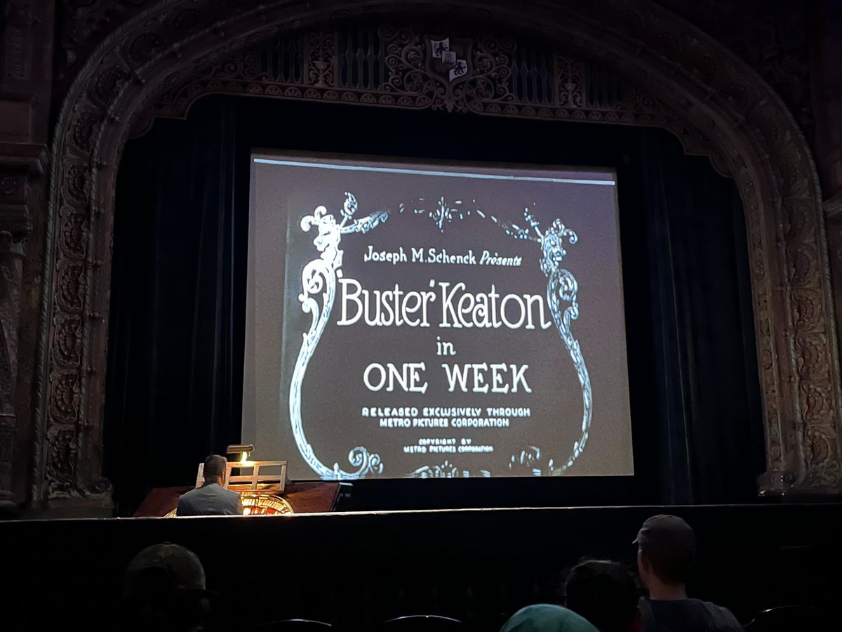 Thank you very much Jill, Steven, and @tampatheatre for the opportunity to bring my American Cinema class from @UofTampa to this majestic movie palace to learn the history and take in a Buster Keaton picture accompanied by the mighty Wurlitzer organ! #FilmTwitter #AcademicChatter
