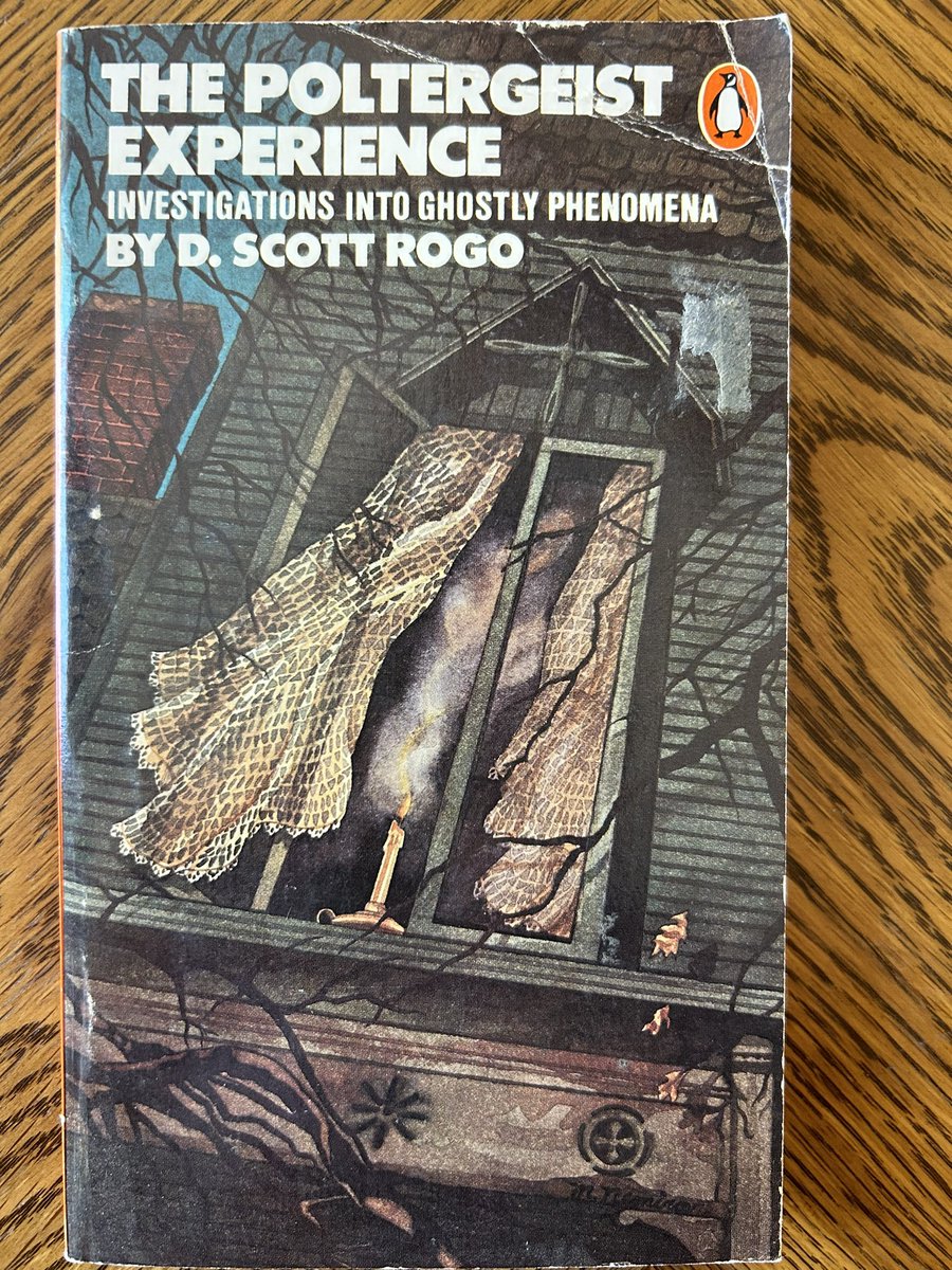 The Poltergeist Experience: Investigations into Ghostly Phenomena. Written by D. Scott Rogo.

#bookaddict #coverart #bookcover