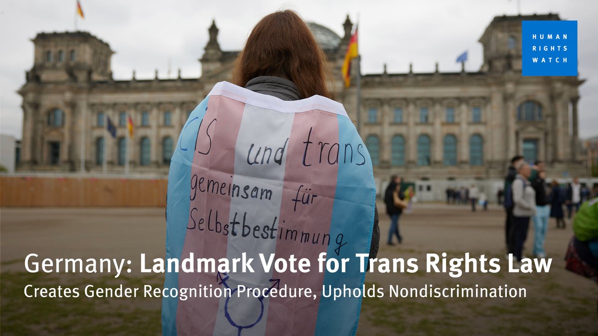 👏 In a landmark vote, Germany’s parliament passed a law that allows transgender and non-binary people to modify their legal documents to reflect their gender identity through a simple administrative procedure.