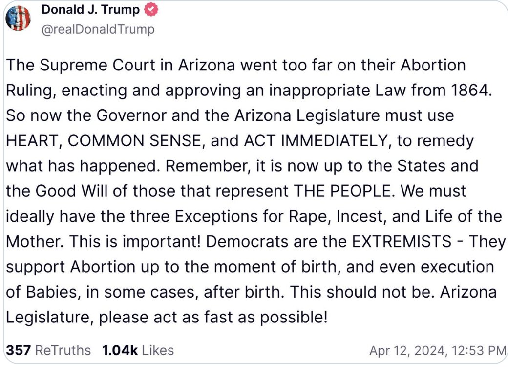 Post-birth abortions are tragically performed with AR-15s, often at school. Everyone knows which party allows that. Shut up, Donald.