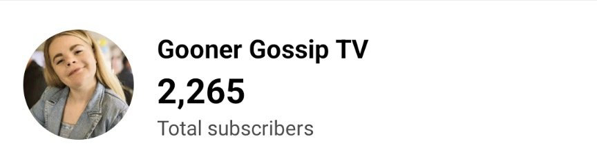 By the end of the season I would love to get to 2.3k on my YouTube Channel. It would mean a lot if you could help this happen🤗 youtube.com/@goonergossipt…