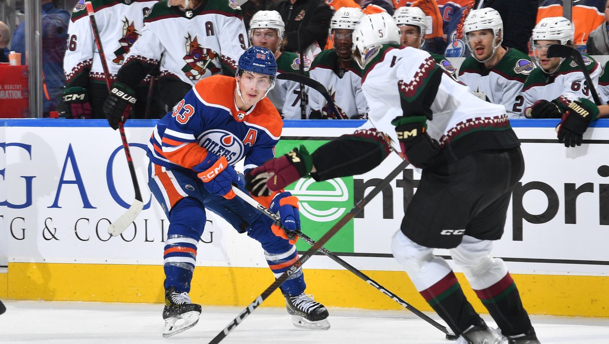 It's GAME DAY! The #Oilers take on the Arizona Coyotes tonight at #RogersPlace! Molson Hockey House: 5:30 PM Doors: 6:00 PM Puck Drop: 7:00 PM Tickets: EdmontonOilers.com/Tickets Studio 99: RogersPlace.com/Studio99 Parking: IceDistrict.com/Parking 50/50: edmontonoilers.com/5050TW