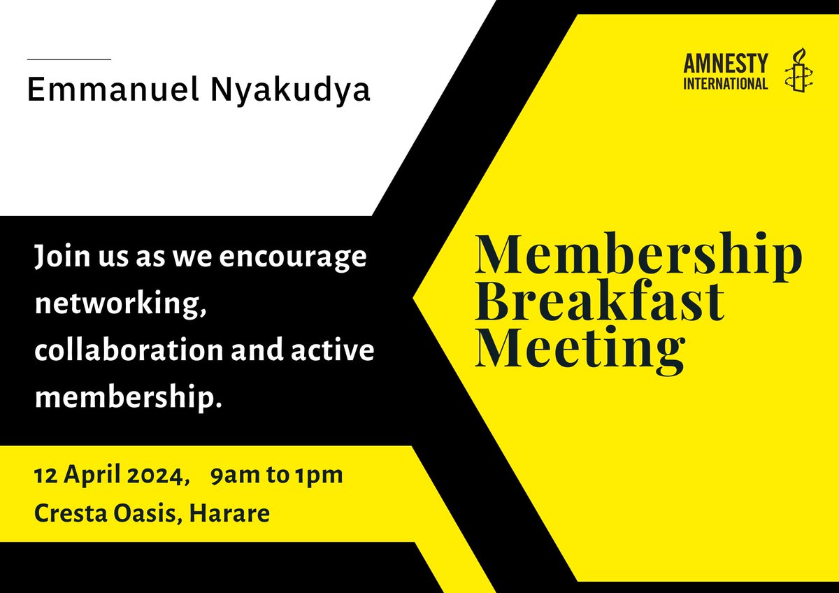 At an @amnesty_zim Membership Breakfast meeting today I stood up and shared on a complex topic which covered managing student activism and broader human rights activism. Its clear that as student activist we should be true to fight for the right to Education and all human rights