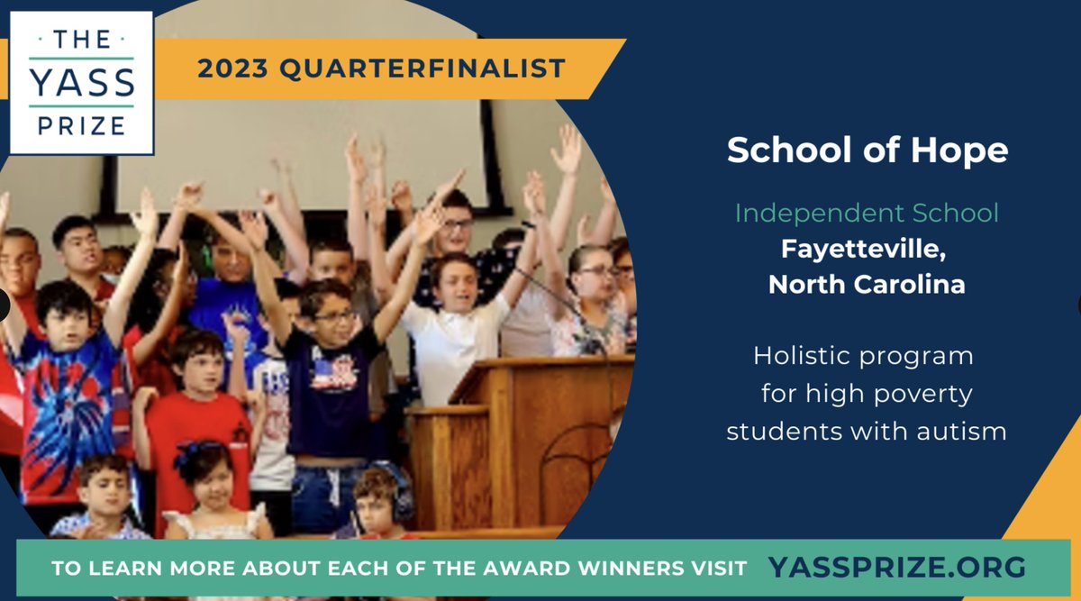 #SchoolofHope turns challenges into opportunities for students with Autism. With a commitment to holistic education and individualized support, this 2023 #YassPrize Quarterfinalist is paving the way for a future filled with endless possibilities. #AutismAwarenessMonth…