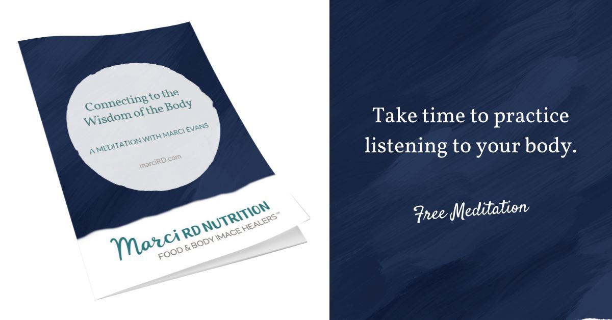Take time to practice listening in and responding to the information your body is sending you. In this free meditation, I invite you to connect to uncomfortable feelings and sensations.

Listen here: buff.ly/2QOI1Rw

#bodyhealing #bodypositive #selfcare #RDChat