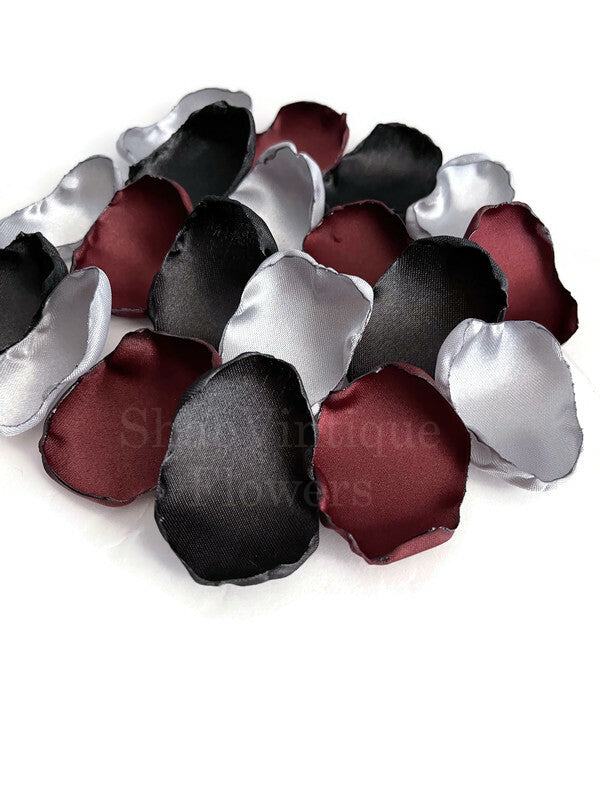 Blossom your special moments with our Burgundy, Black and Silver Flower Petals 🌹 Add a luxurious touch to your table, create magical… dlvr.it/T5QlwC #weddings #bridalshower #weddingaisledecor #weddinginspo #bohovibes #weddingreception #weddingflowers #tabledecor