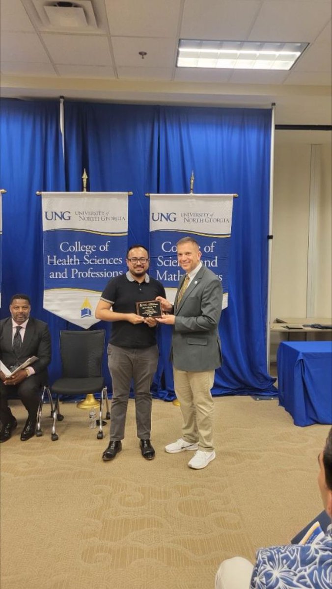 bibekcnp's tweet photo. Honored to be presented with the Ann Matthews Purdy Outstanding Faculty Member of the Year 2024 at @uofnorthgeorgia  !

I am fortunate to be part of a community of supportive friends and colleagues. Specials thanks to @UngPsia! https://t.co/0rb069xa1B