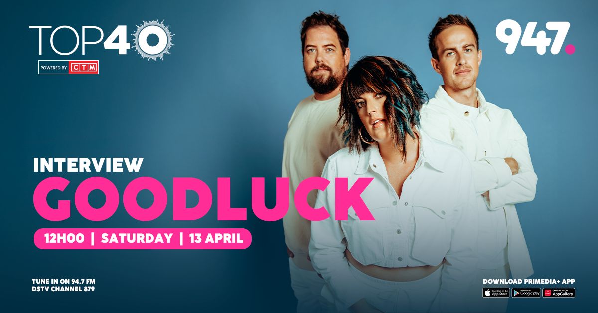 🚨 Electronic group @goodlucklive chats with @nickexplicit on Saturday 13 April at 12h00. The new single 'Goodbye My Friend' with Frigid Armadillo is out. GoodLuck hasn't released a single in almost two years. primediaplus.com #GoodLuckOn947 #947Top40CTM