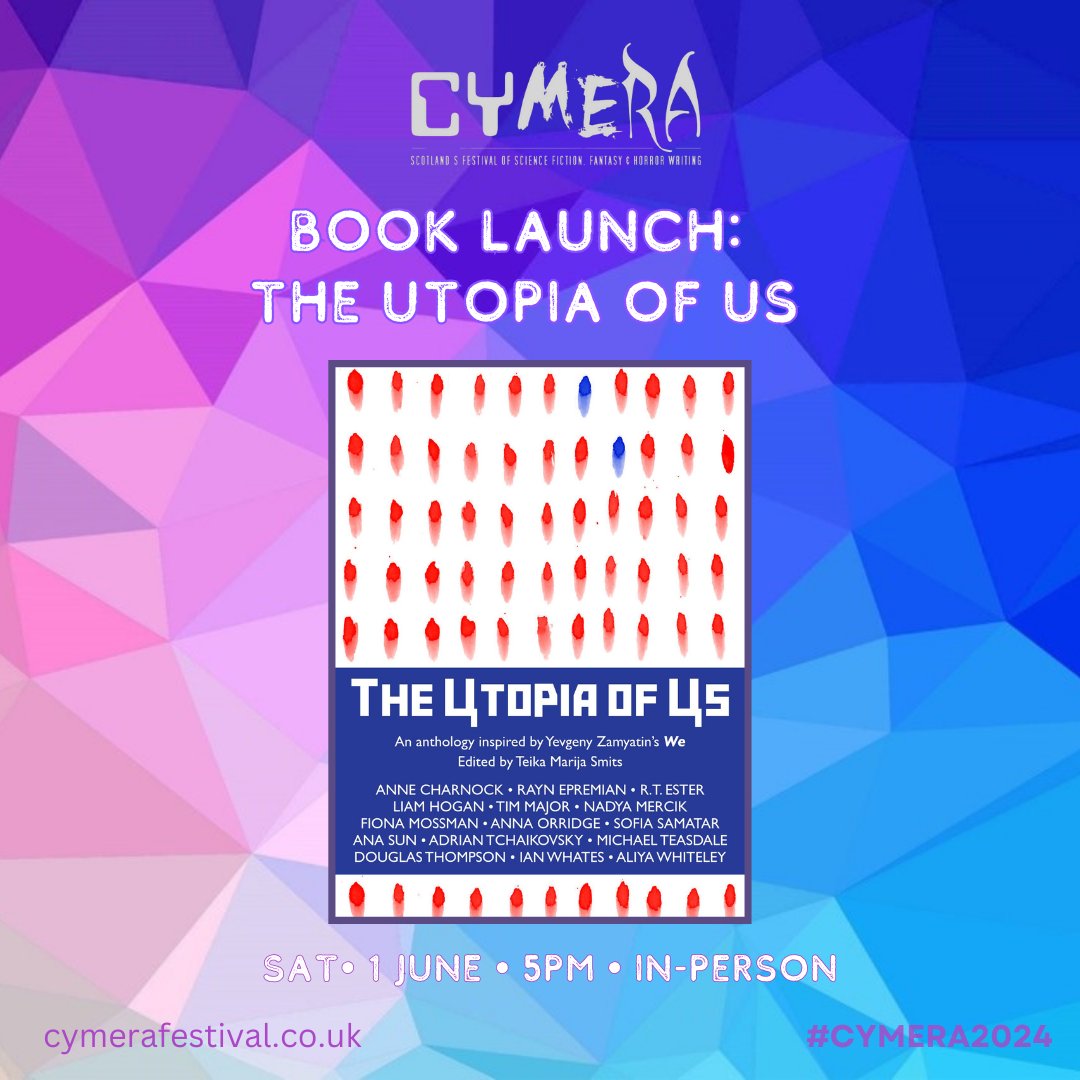 2024 marks the centenary of the first publication of the hugely significant novel We, by Yevgeny Zamyatin. To celebrate, @LunaPressGlobal is delighted to publish an anthology of science fiction stories inspired by the novel – launching at #Cymera2024!