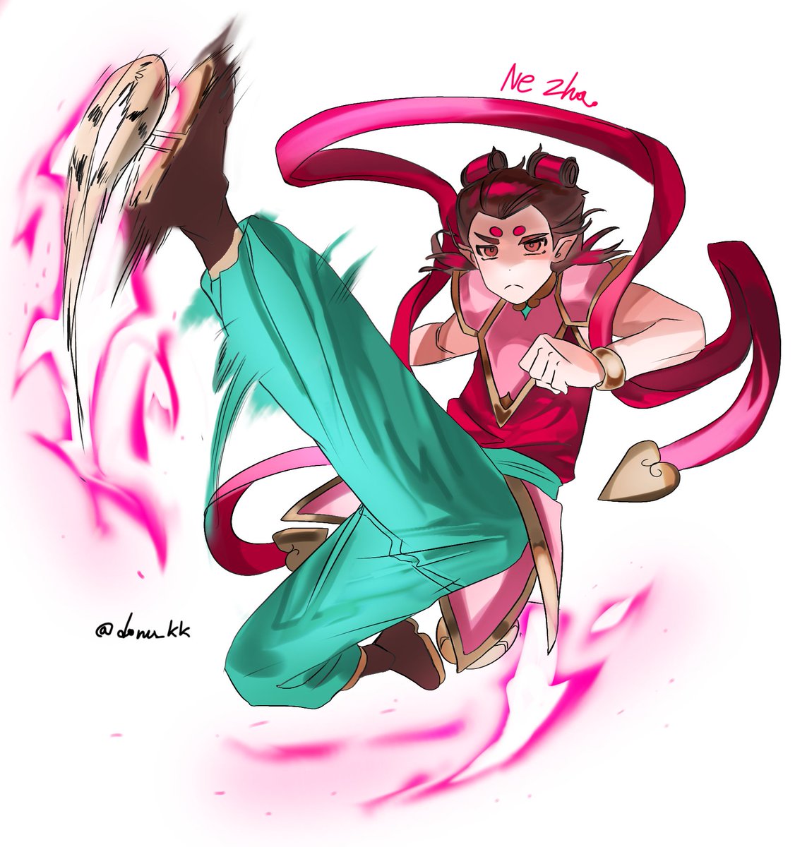 donu_kk's tweet photo. ㅎㅎㅎㅎㅎㅎㅎㅎㅎㅎㅎㅎ

#nezha #lmknezha #MonkieKidFanart #LMKfanart https://t.co/yMOSwD2pMZ