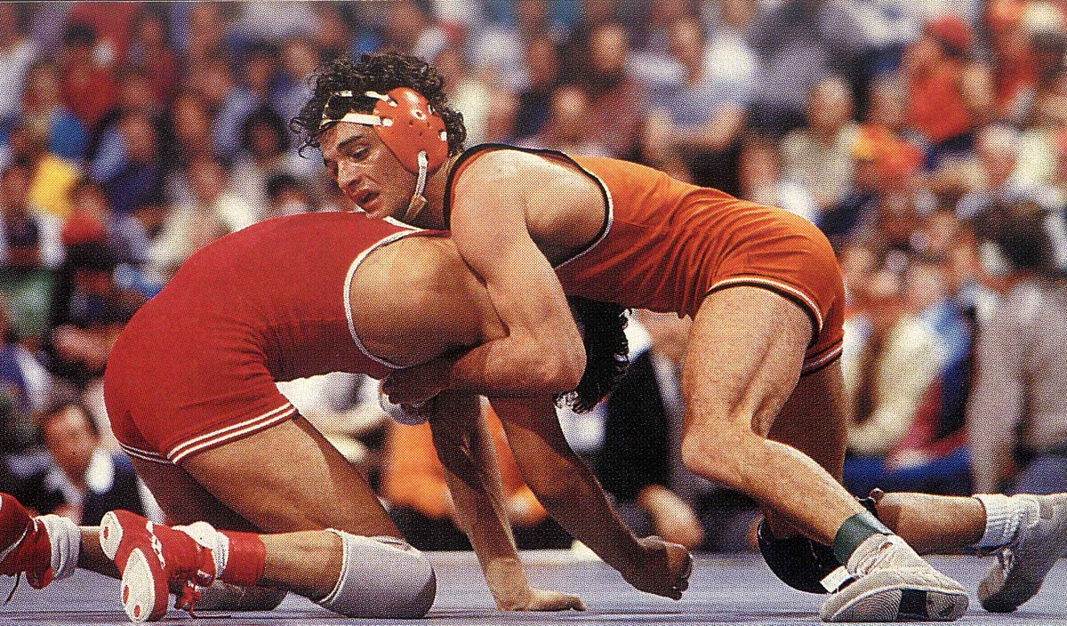 CowboyWrestling's tweet photo. Stillwater's finest.

🔸 2x NCAA champion
🔸 3x NCAA All-American
🔸 3x Big Eight champion
🔸 1987 NCAA Outstanding Wrestler
🔸 152 career wins, a program record

... and that's just where the resume starts. https://t.co/kZJWi4PLXm