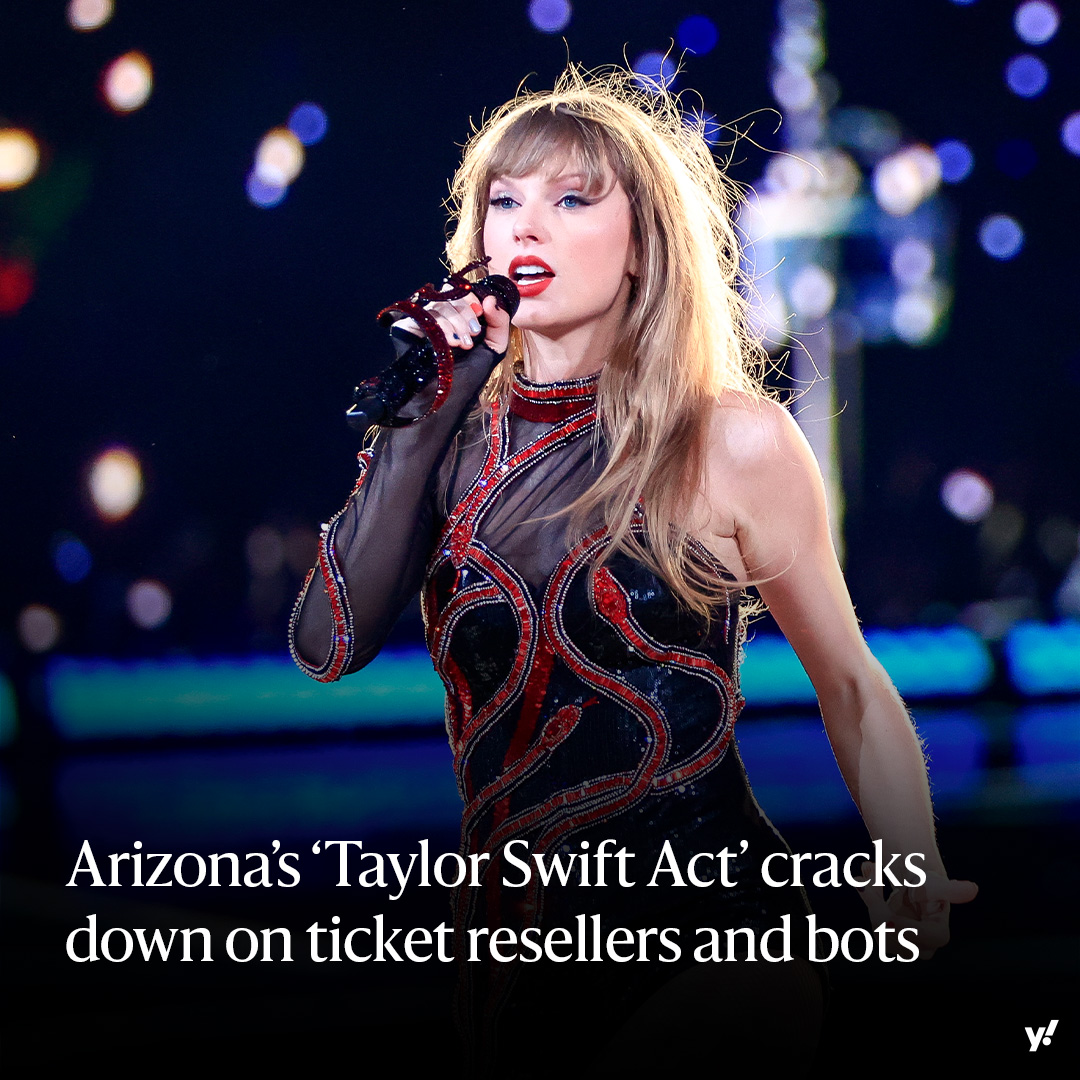 Arizona State Rep. David Cook, R-Globe, sponsored the bills and unofficially dubbed them the 'Taylor Swift Act,' a reference to Ticketmaster's website crashing in 2022 as fans tried to purchase tickets for her 2023 tour. yhoo.it/3TV8Dgq