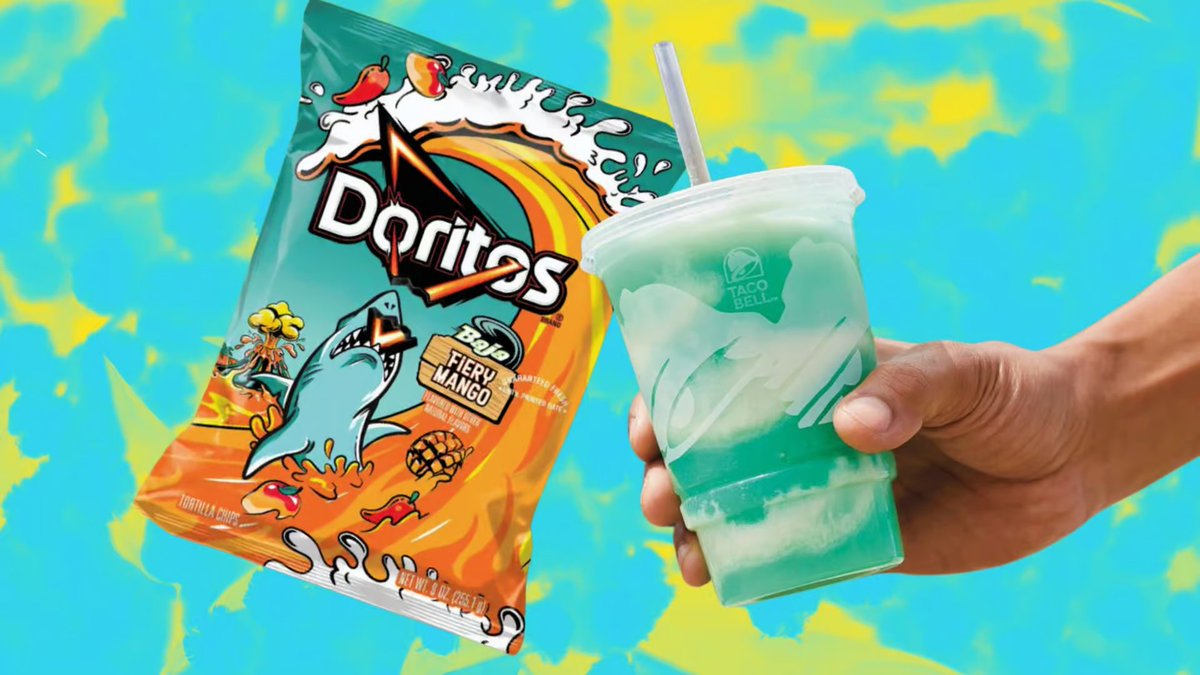 Doritos is launching a Baja Blast themed bag of chips with their Mountain Dew collab