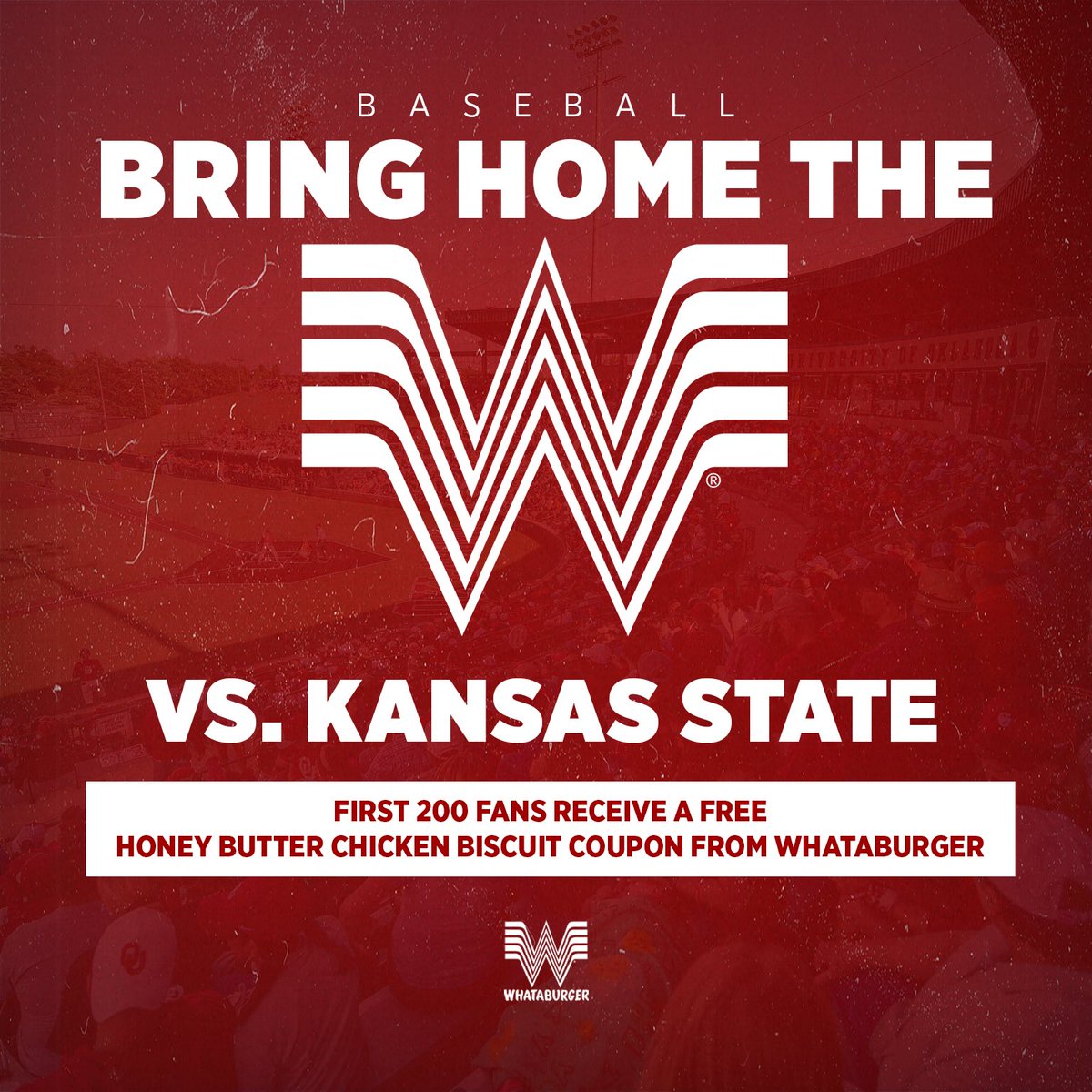 Reasons to show up early to @OU_Baseball ↙️ 🍔 @Whataburger coupons 🍺 Happy Hour (4:30pm - First Pitch) 🎉 ouath.at/BSB24Promos