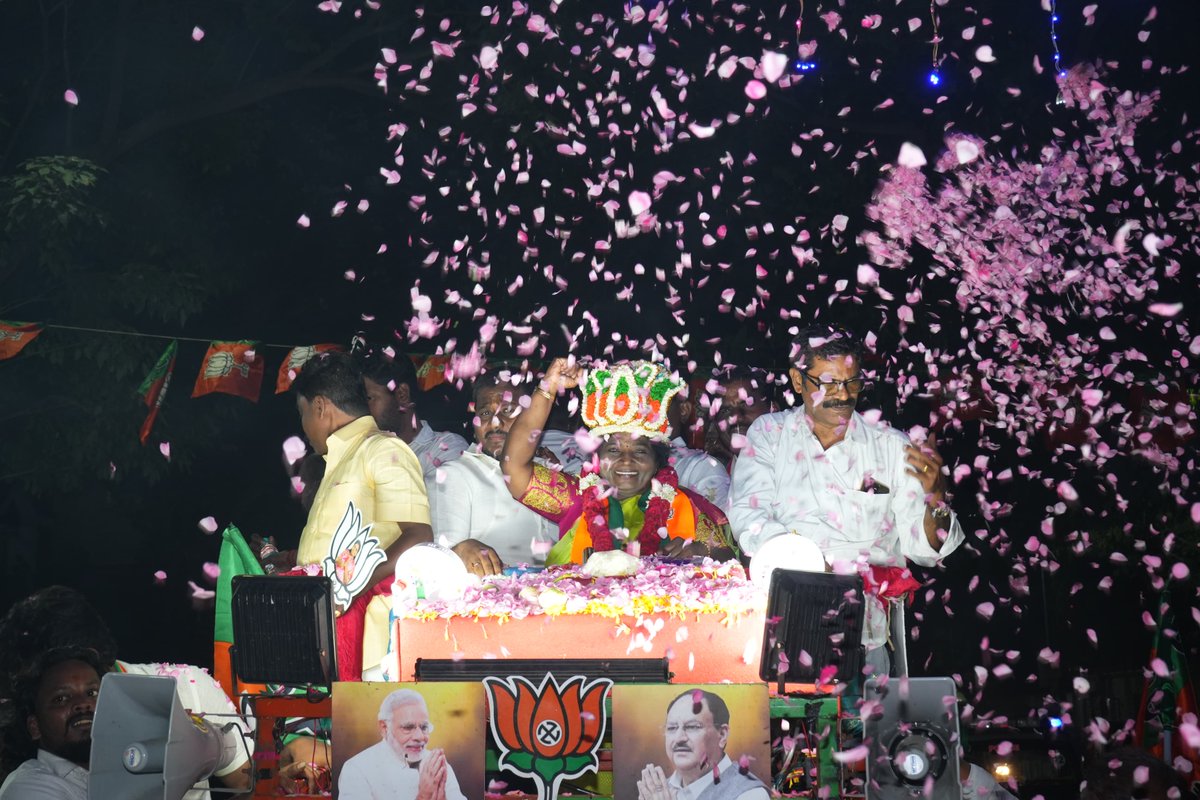 Victory is certain!🤩🪷

This seems like a 'Thanks Giving Campaign' 💥

#Tamilisai4southchennai