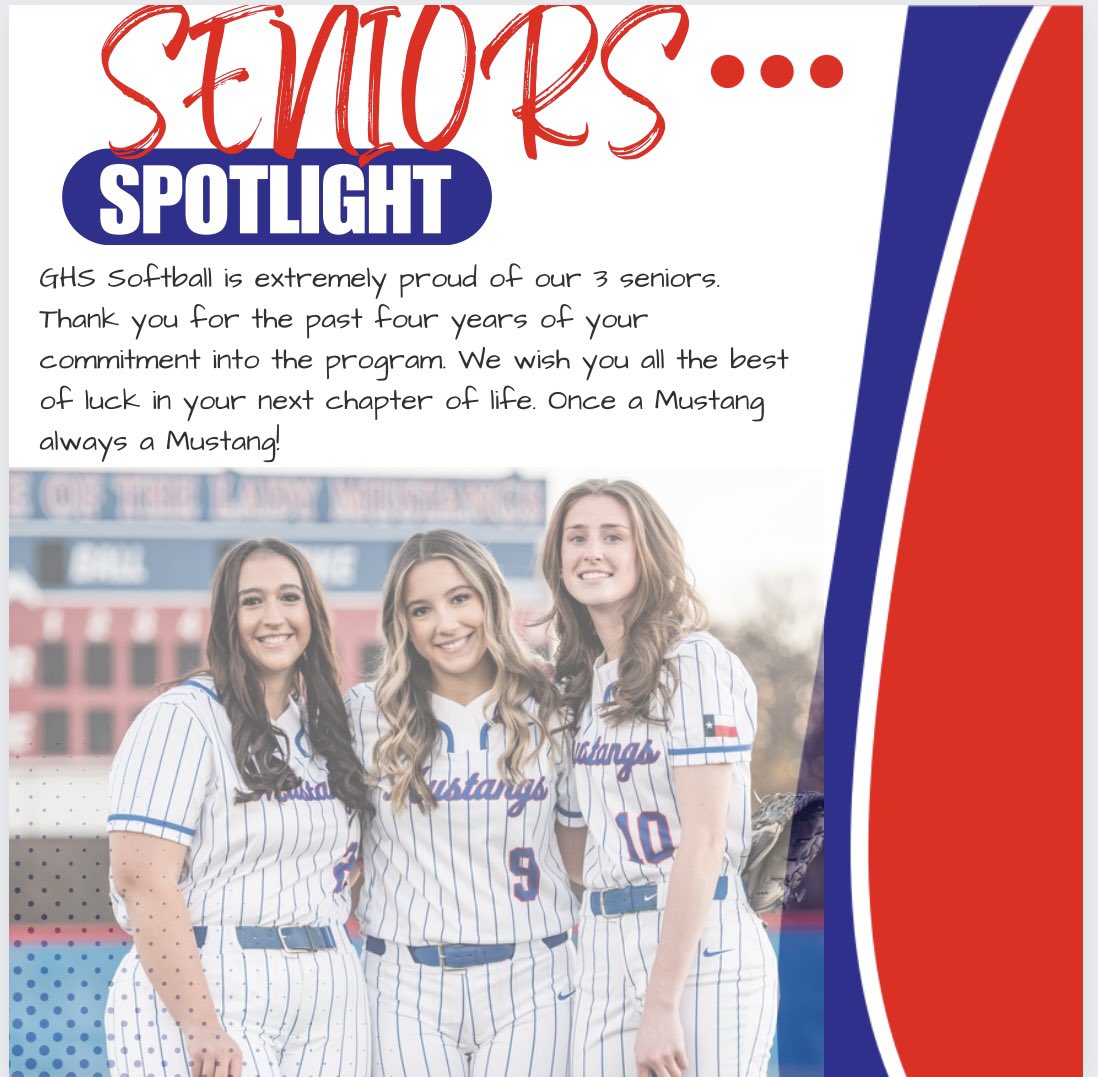 @GCISD @GCISD_Athletics @AlexFingers7 It's SENIOR NIGHT!!!!!!! Come out tonight and watch us compete against Denton High! JV at 5 and V at 7!