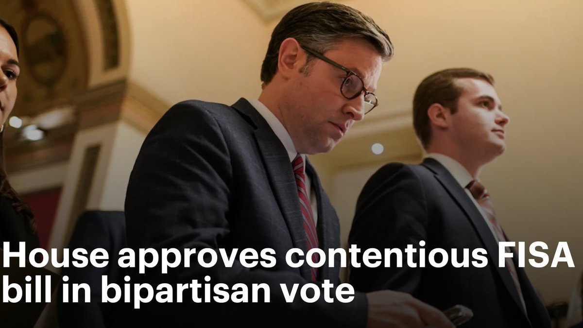 With Trump off the warpath, MAGA Mike got his domestic spying FISA bill through the House 273-147. Conservative Dems like Gottheimer, Golden, Wasserman Schultz & Menendez voted for it. Most progressives voted no. An amendment that could've made it better was defeated 212-212