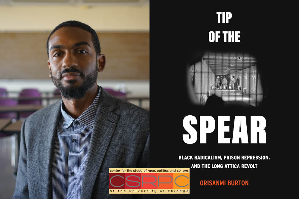 Tonight at the Seminary Co-op! Presented in Partnership with CSRPC, Assistant Professor of Anthropology at American University Orisanmi Burton will discuss 'Tip of the Spear' in conversation by Jack Norton. Register at the link in our bio or at bit.ly/OBTipOfTheSpear.