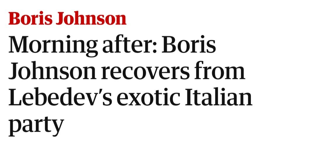 @ITVNewsPolitics @BorisJohnson Nothing corrupt nor compromised about Boris Johnson is there? How did Evgeny Lebedev end up in the House of Lords 🤔theguardian.com/politics/2019/…
