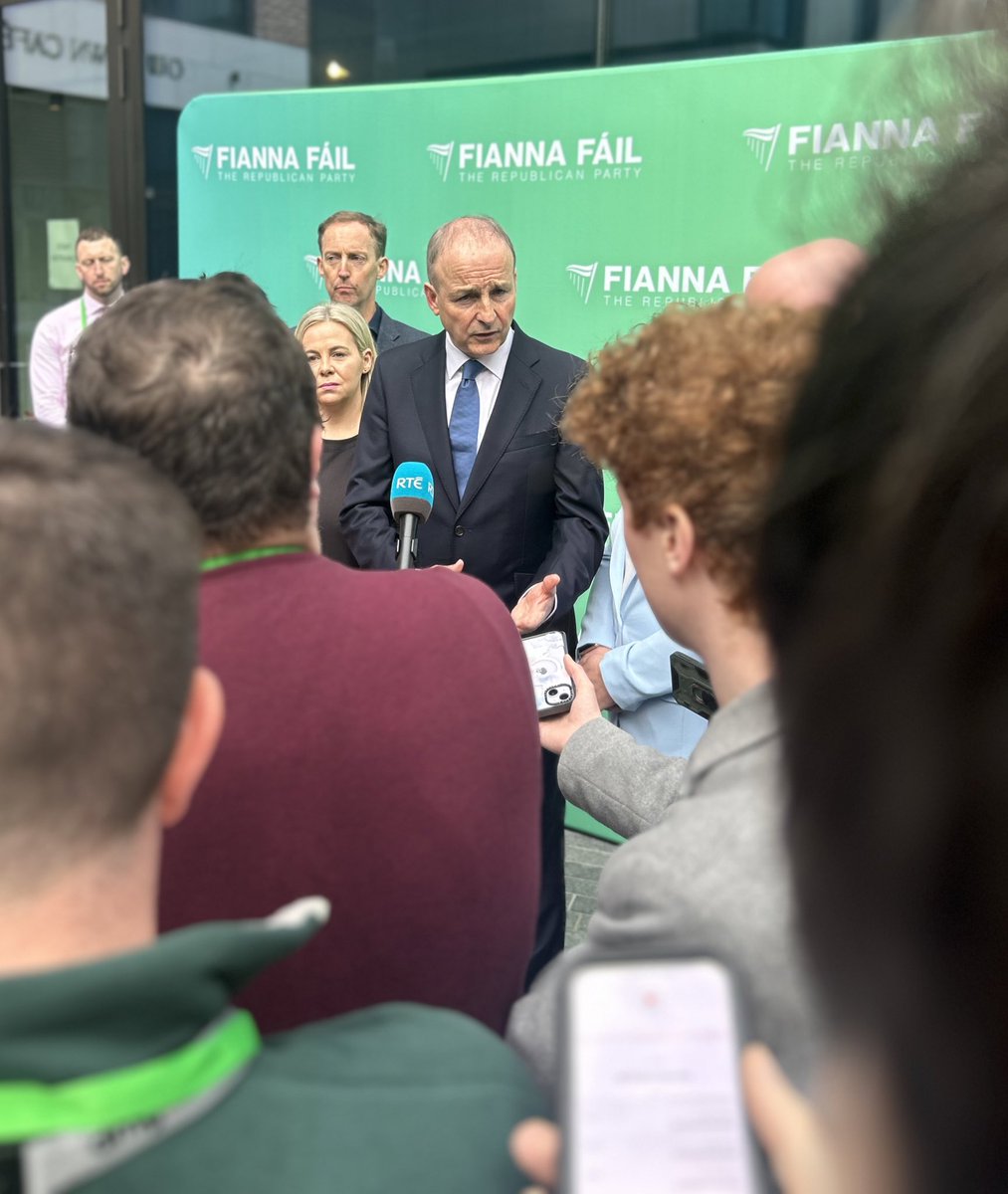 Tánaiste Micheál Martin opening up the Fianna Fáil ard fheis in Dublin this evening He confirms the planned patent court referendum on the same day as local and European elections is being postponed.