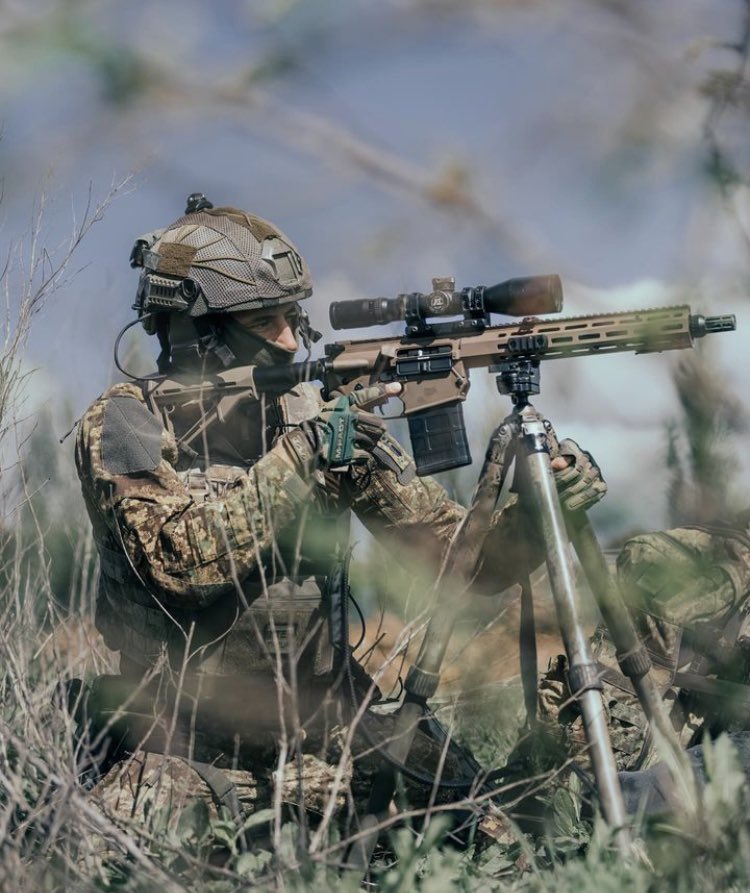 French National Gendarmerie Intervention Group (GIGN) Long-distance sniper (TELD) members during training, 2024.