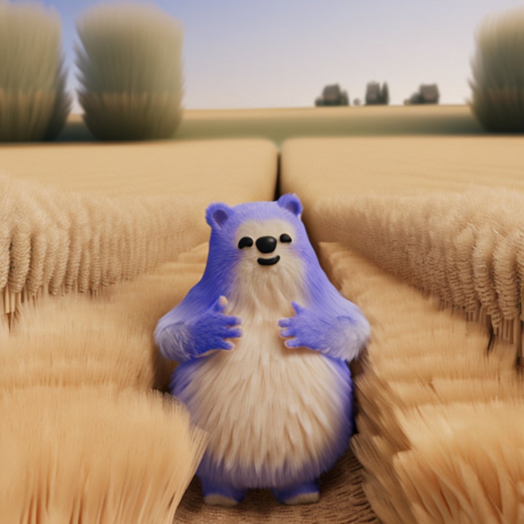 relaxing in a field with wheat