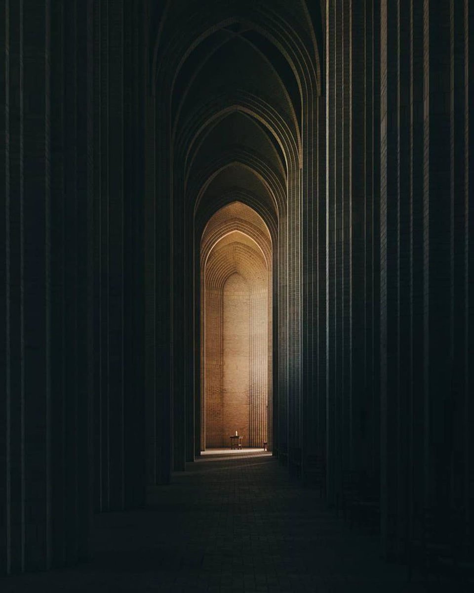 Incredible Church's Light ✨ by Alexander Schlosser #church #cathedral #art #architecture