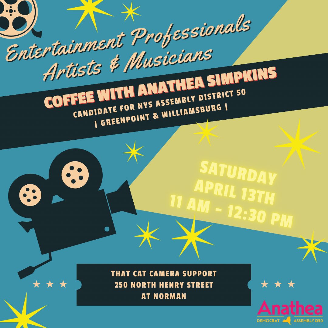 Join us for coffee and donuts tomorrow at 11 am! 250 North Henry Street at Norman. Hope to see you there! 

#AnatheaforNY #YourVoiceMatters #Greenpoint #Williamsburg #AD50 #NorthBrooklyn