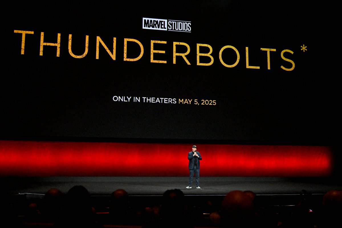Yesterday at #CinemaCon Kevin Feige presented the #Thunderbolts⚡️ movie (feat. #MCU antiheroes like Bucky Barnes & Yelena Belova) but with an asterisk attached to it, saying the meaning will be revealed when the movie comes out next summer. What do you think it means??