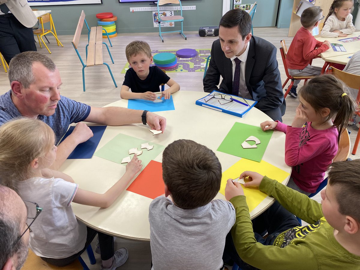 PMoyarecteur's tweet photo. Visite de la magnifique école de Trois Rivières et présentation du projet sur l’apprentissage des formes géométriques. Renforcement des apprentissages fondamentaux dès la maternelle. Une belle illustration des réussites de l’école rurale. https://t.co/0JQP3SoZGA