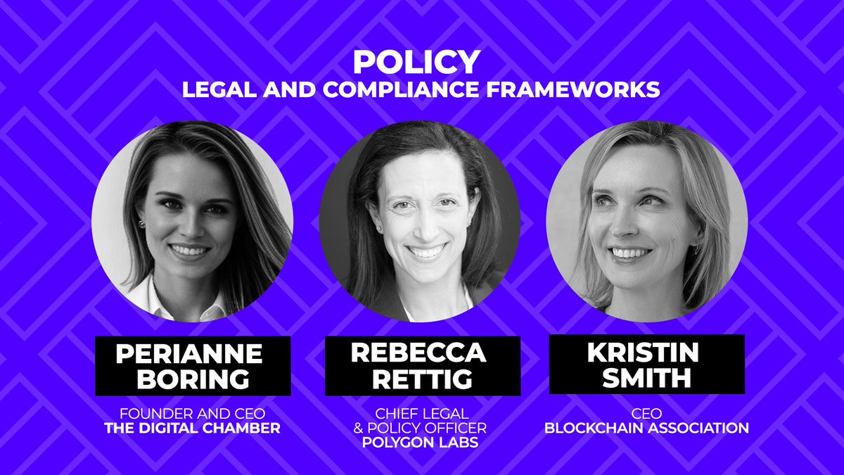 Who is shaping the future of blockchain regulation and compliance? #Consensus2024 welcomes leaders like @0xPolygon Labs' @RebeccaRettig1, @BlockchainAssn's @KMSmithDC and @DigitalChamber's @PerianneDC as speakers. Check out the full lineup: consensus2024.coindesk.com/speakers/?term…