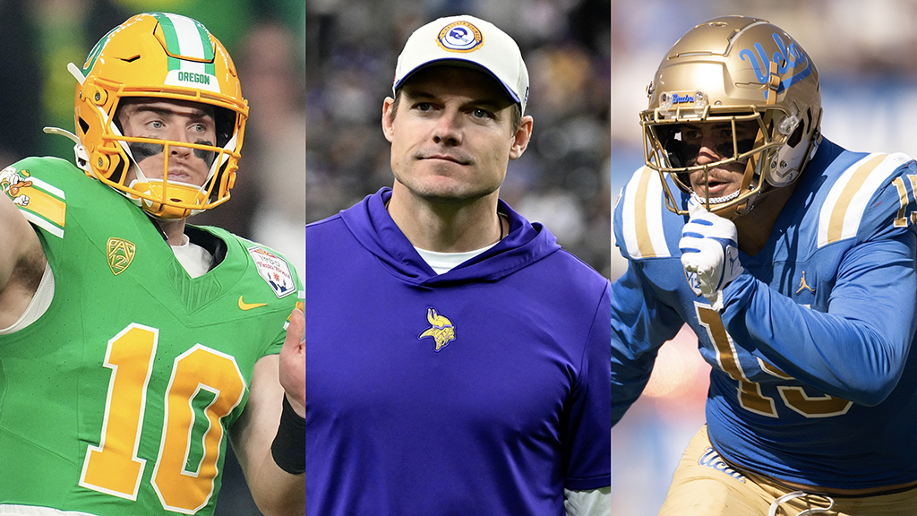 Could the Vikings find a quarterback and edge-rushing help with their two Round 1 selections? @chad_reuter projects the ideal top two picks for all 32 teams in the 2024 NFL Draft. nfl.com/news/2024-nfl-…